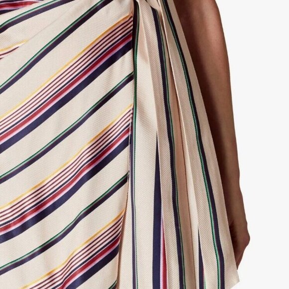 Karen Millen Striped Wrap Dress - Picture 3 of 8